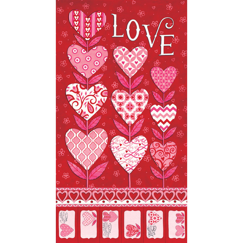 Love Grows - Grow Love Romantic Red Panel