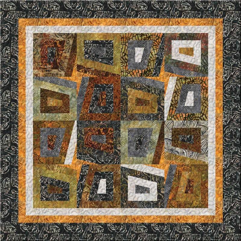 Peeking Points Quilt Pattern by Cozy Quilt Designs