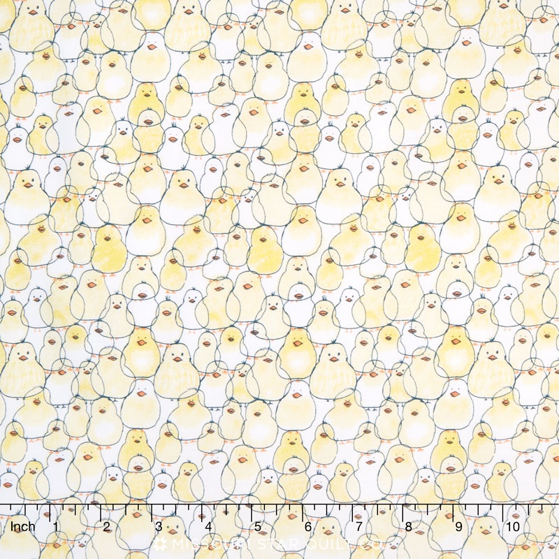 Babes in Farmland - Chicks Yellow Yardage