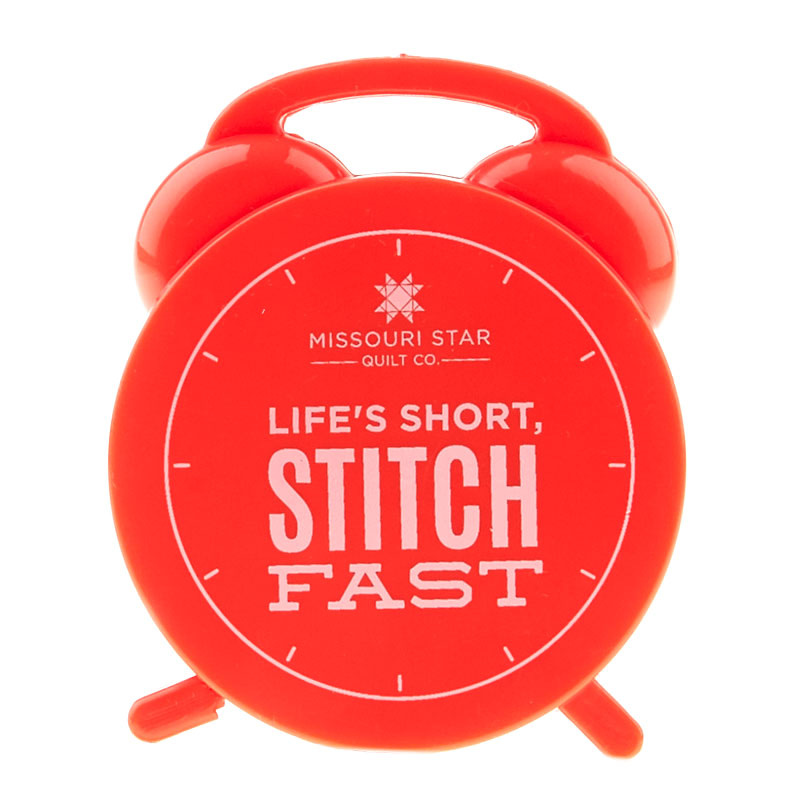 Clock Measuring Tape - Life's Short, Stitch Fast