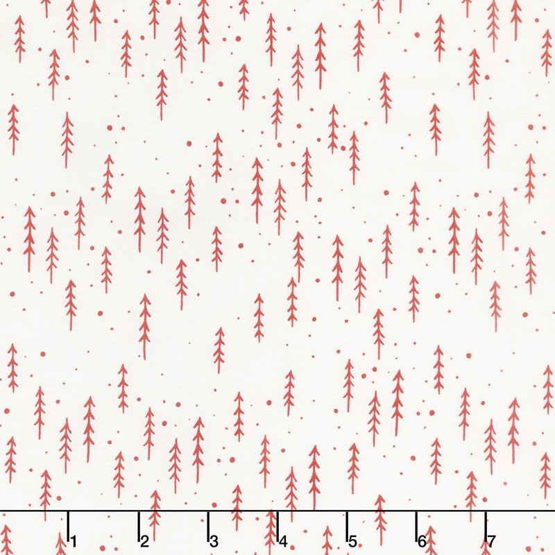 Merriment - Winter Trees Snow Berry Yardage