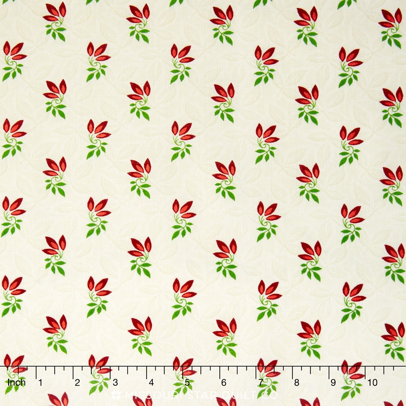 Songbird Christmas - Sprigs Natural Yardage