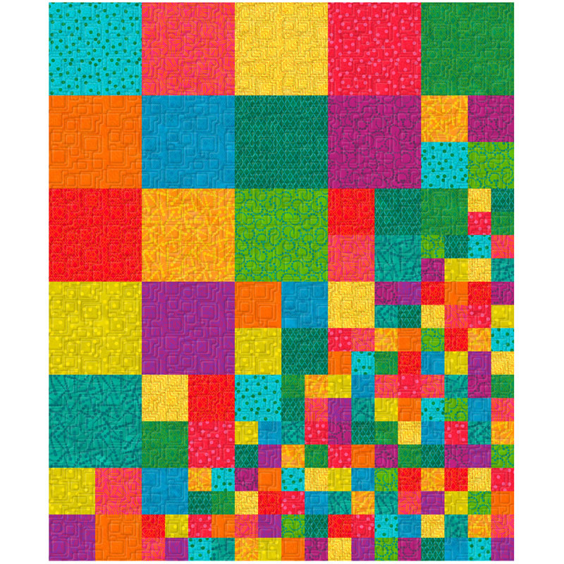 Twist & Shout Squares & Patches Quilt Kwik Kit