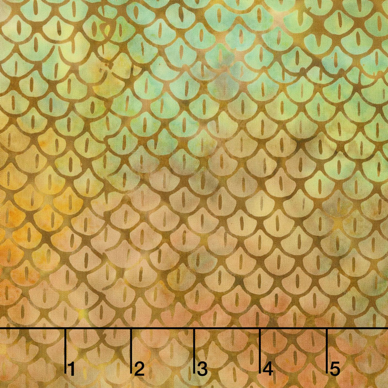Islander Batiks - Scales Rainbow Yardage