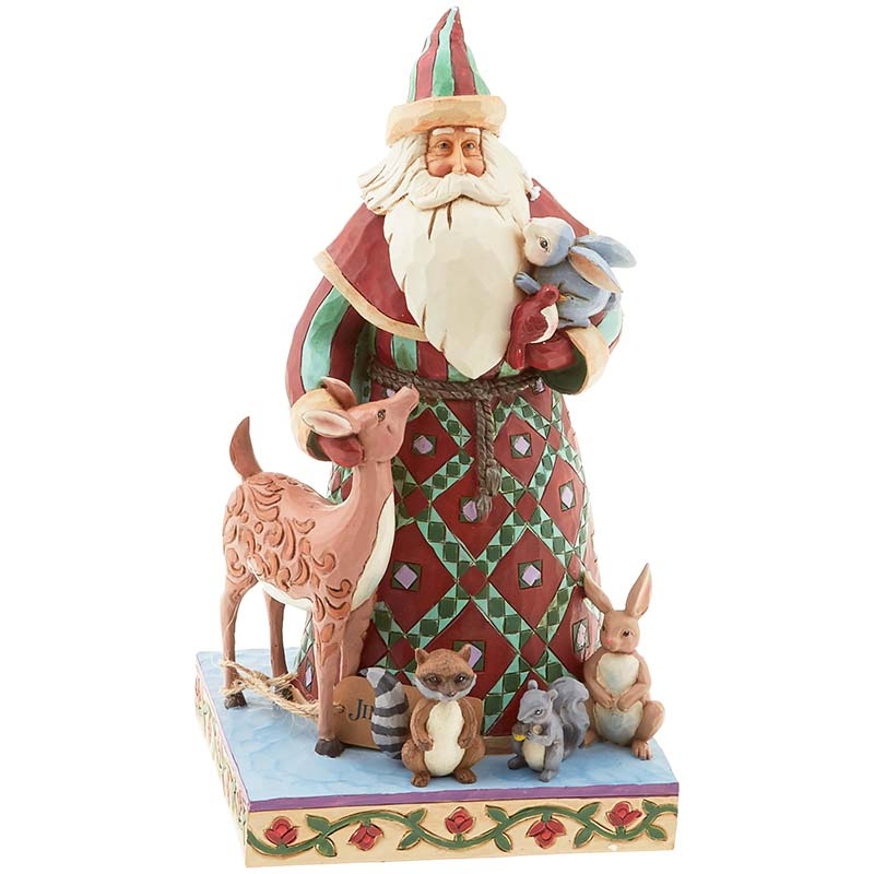 Jim Shore Heartwood Creek Santa S Creature Comforts Figurine