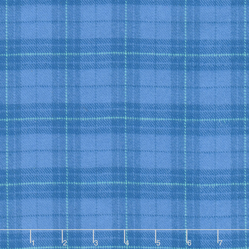 Primo Plaid - Blue Plaid Flannel Yardage