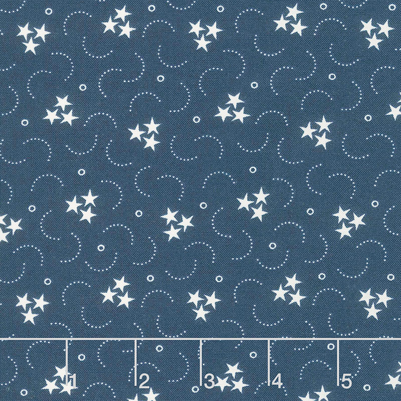 American Gatherings - Triple Star Navy Yardage
