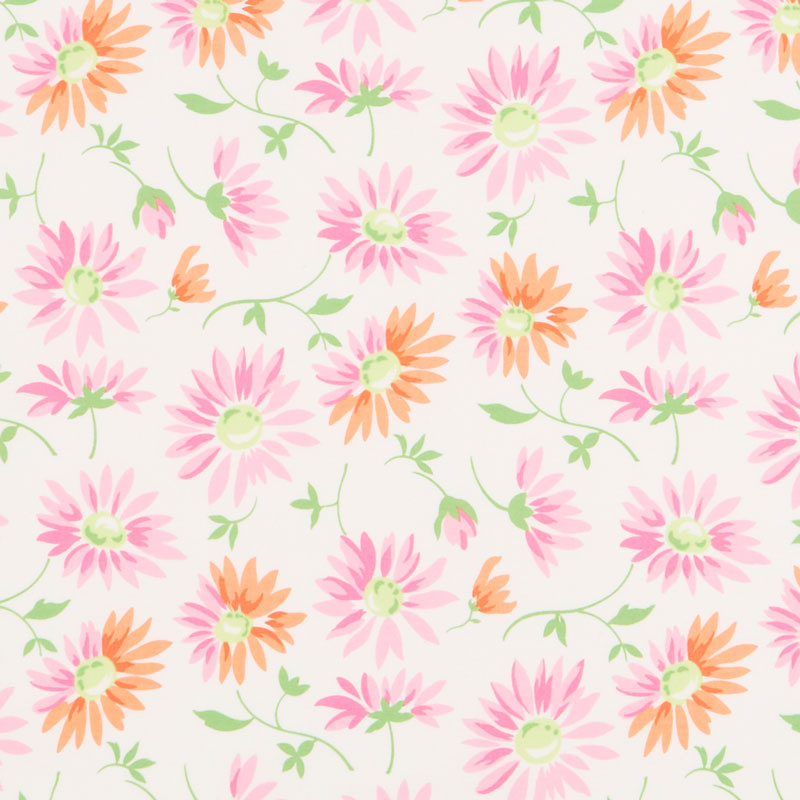 Good Day! - Lazy Daisies White Yardage