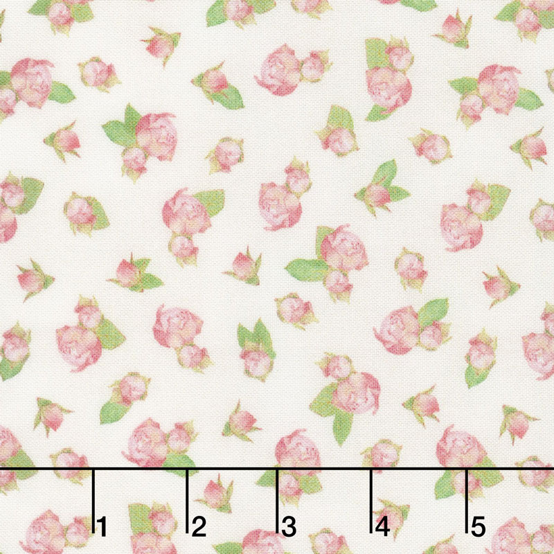 Farmhouse Rose - Roses Ivory Yardage