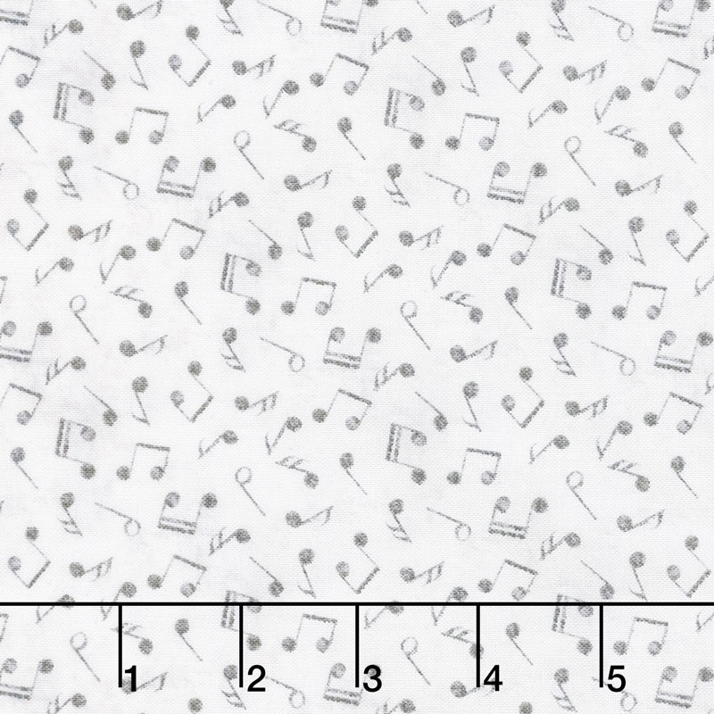 Interlude - Note Toss Light Gray Yardage