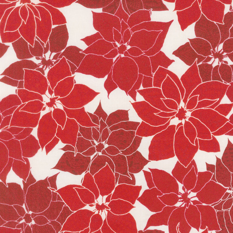 Let It Sparkle - Christmas Crochet Radiant Cherry with Red Glitter Yardage