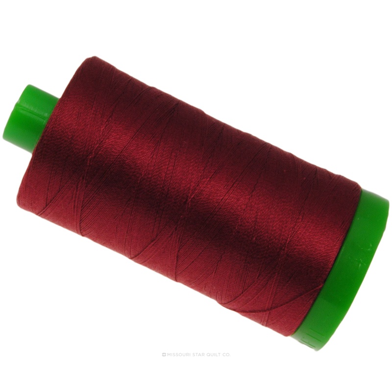 Aurifil 40 WT 100% Cotton Mako Large Spool Thread - Burgundy
