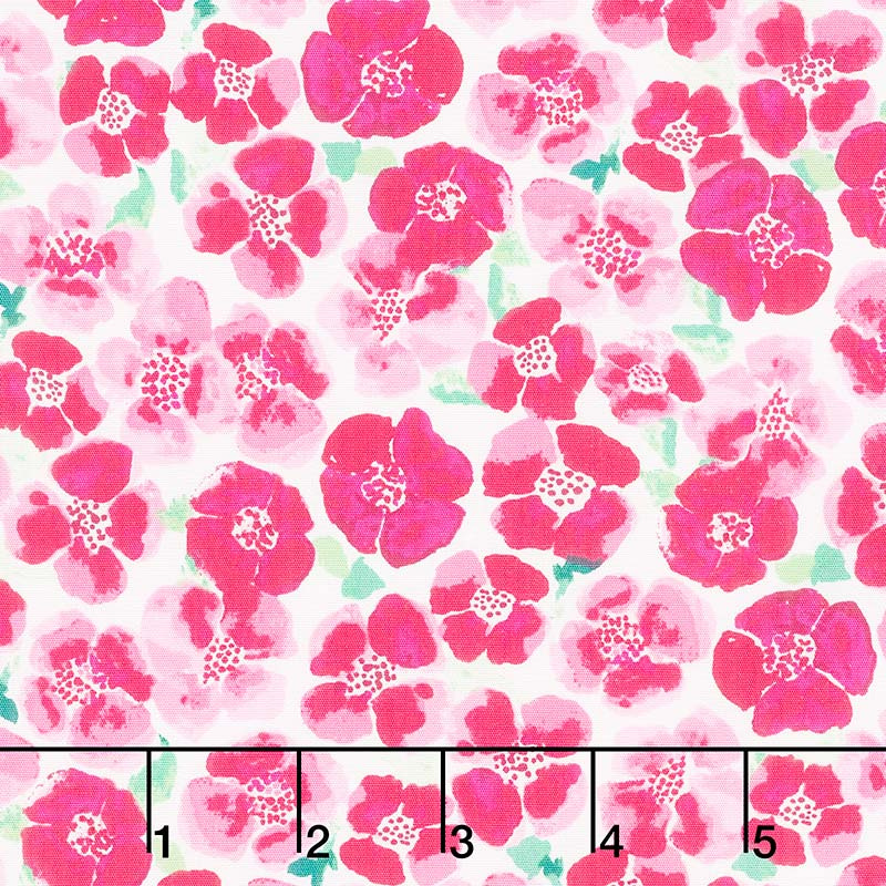Floralish - Blooms Field Fresh Pink Yardage