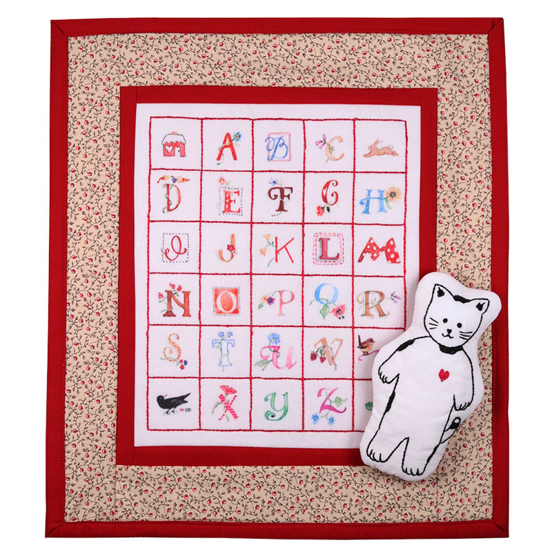 Alphabet Doll Quilt and Kitty Jack Kit