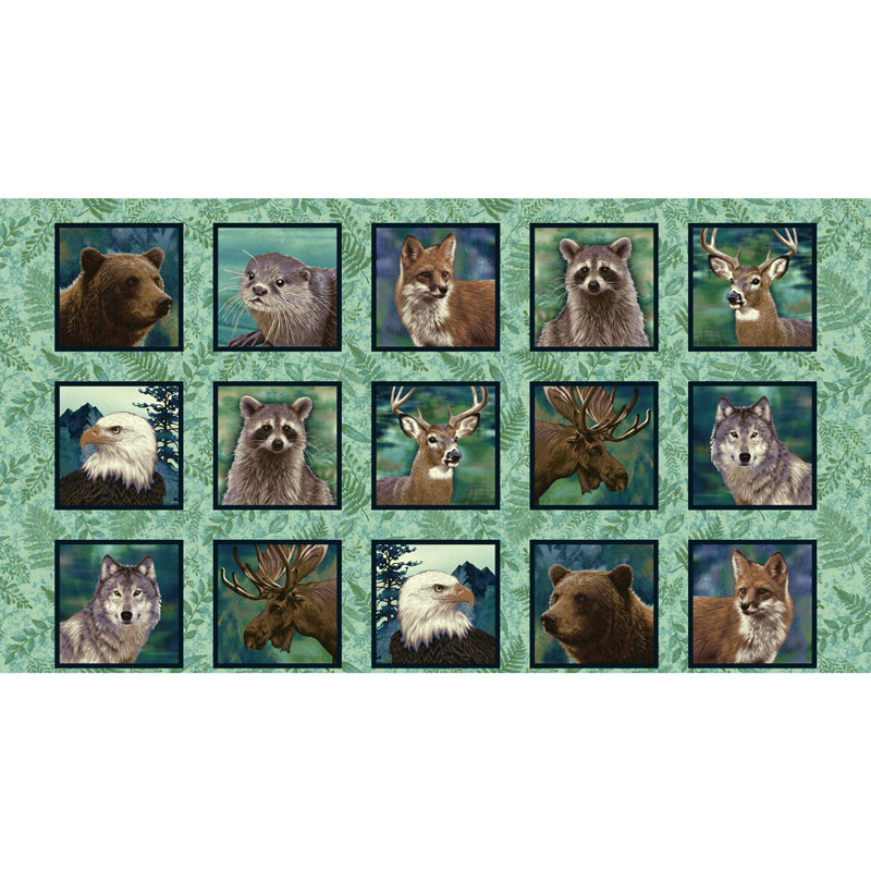 Woodland Wonders - Animal Blocks Spruce Panel