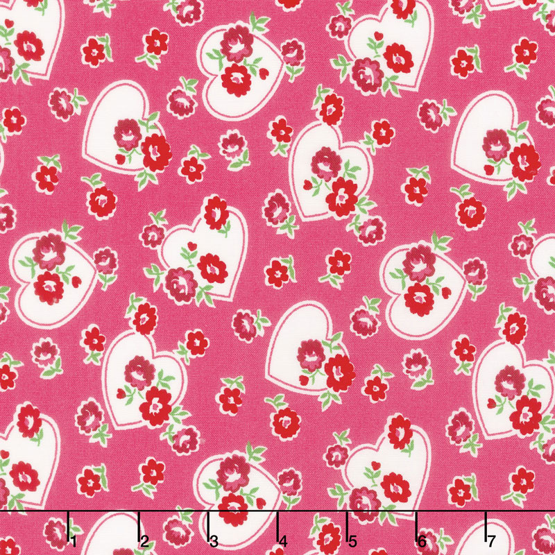 Sugar Sack II - Hearts & Flowers Lotus Yardage
