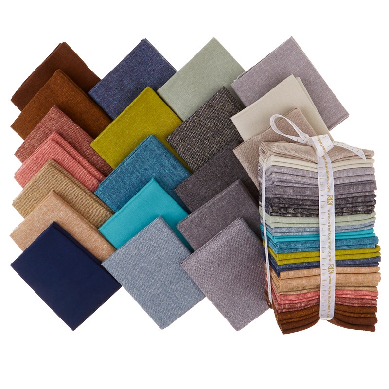 Essex Linen Shimmer On Coordinates Fat Quarter Bundle