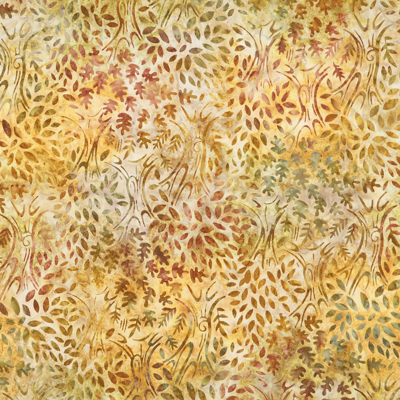 Artisan Batiks - Cornucopia 10 Trees Maize Yardage