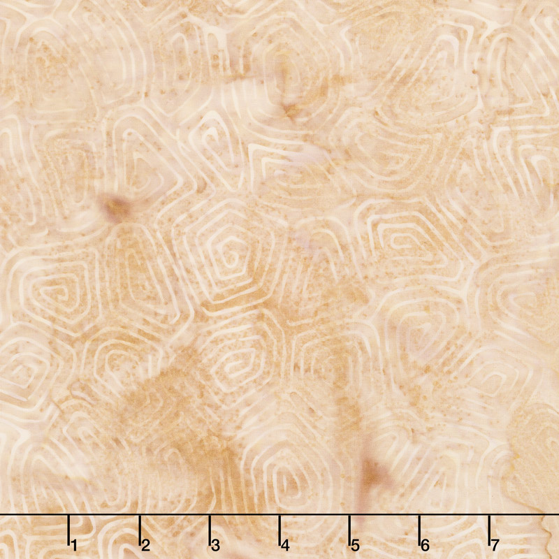 Neptune's Friends Batiks - Turtle Shell Light Smore Yardage