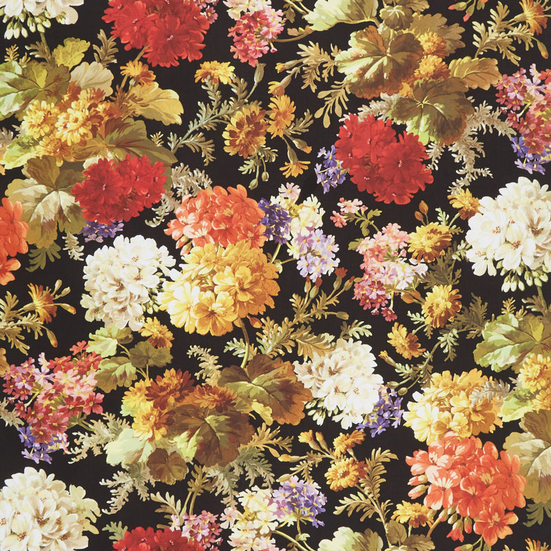 Renaissance - Renaissance Black Digitally Printed Yardage