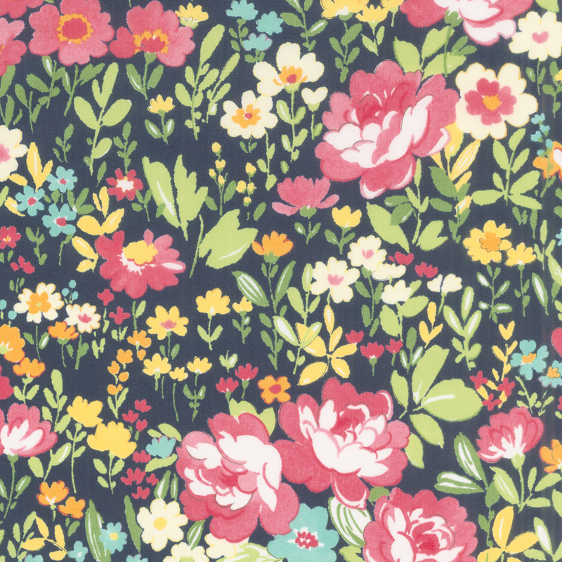 Regent Street Lawns 2018 - English Garden Navy Yardage