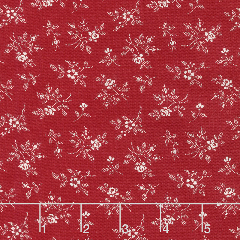 My Redwork Garden - Flirty Fleurs Red Yardage