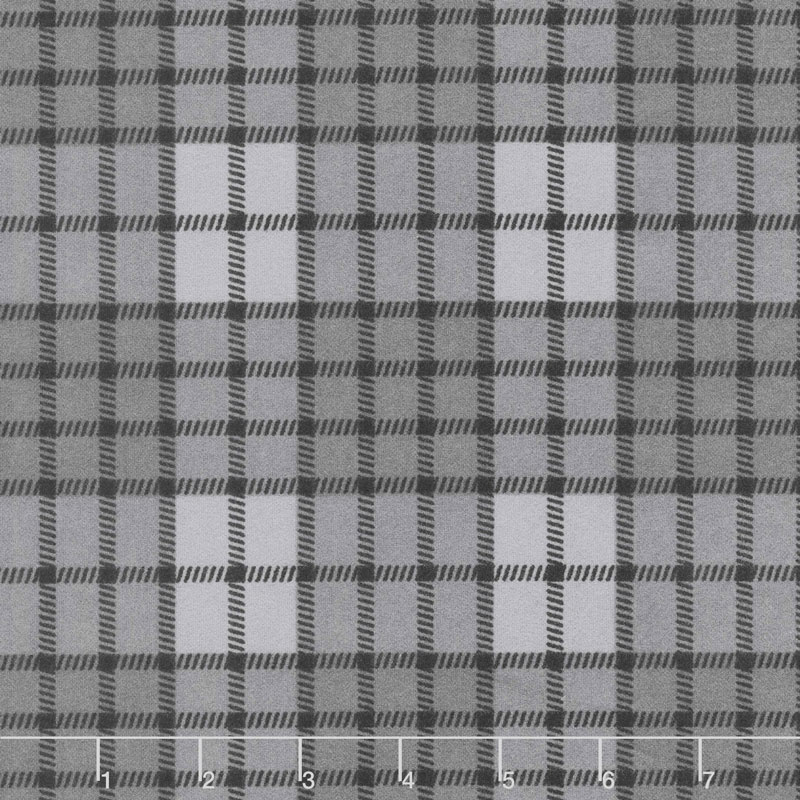 Farmhouse Flannels - Farmer's Plaid Steel Yardage
