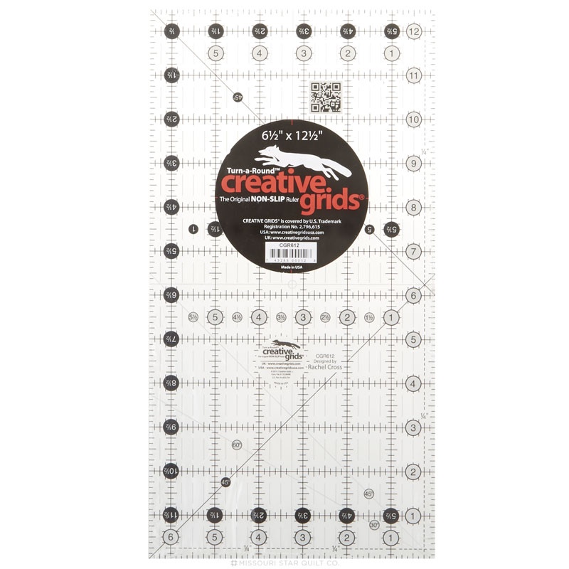Creative Grids Quilt Ruler 61/2" x 121/2" Creative Grids Creative