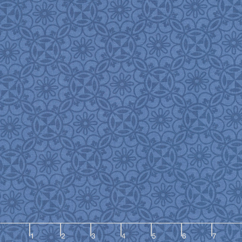 Home Grown - Medallion Navy Yardage
