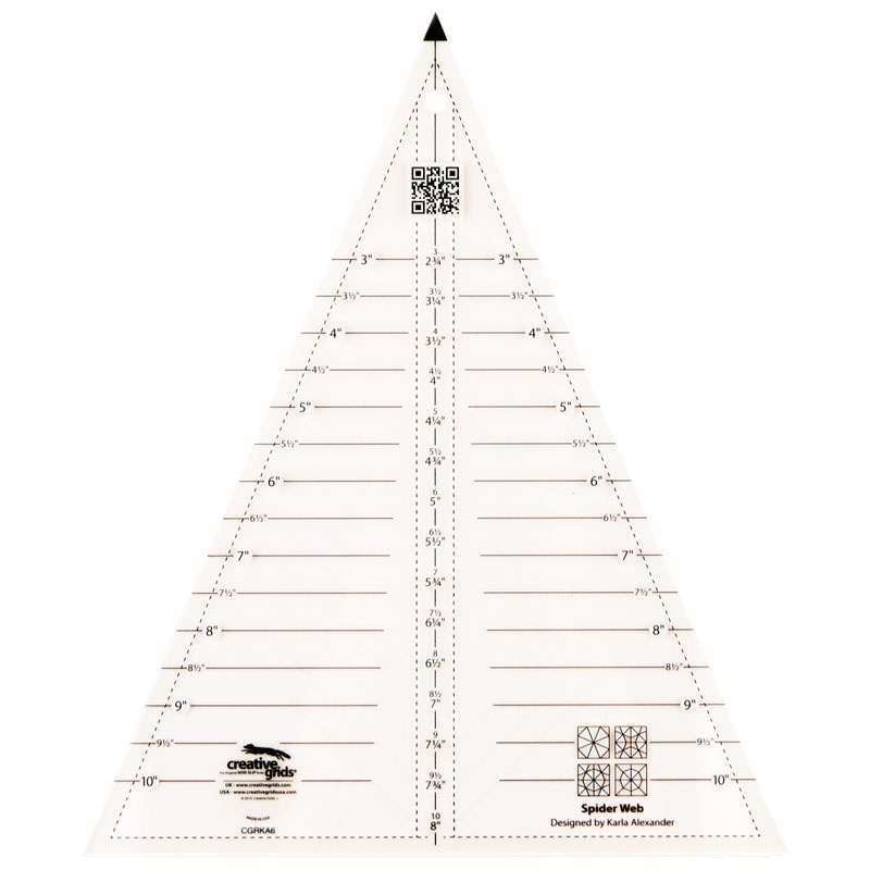 Creative Grids Spider Web Quilt Ruler Creative Grids Creative...