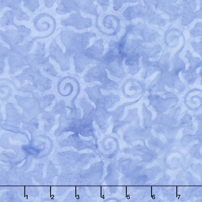 Forget Me Not Batiks - Sun Medium Lagoon Yardage