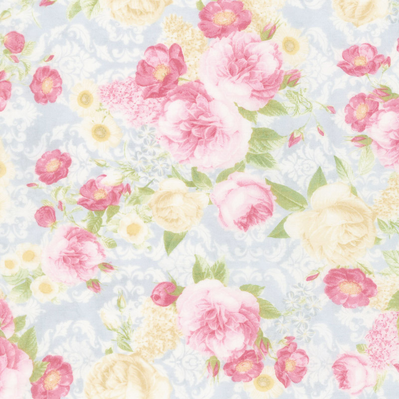 Paris Romance - Antique Flowers Antique Yardage