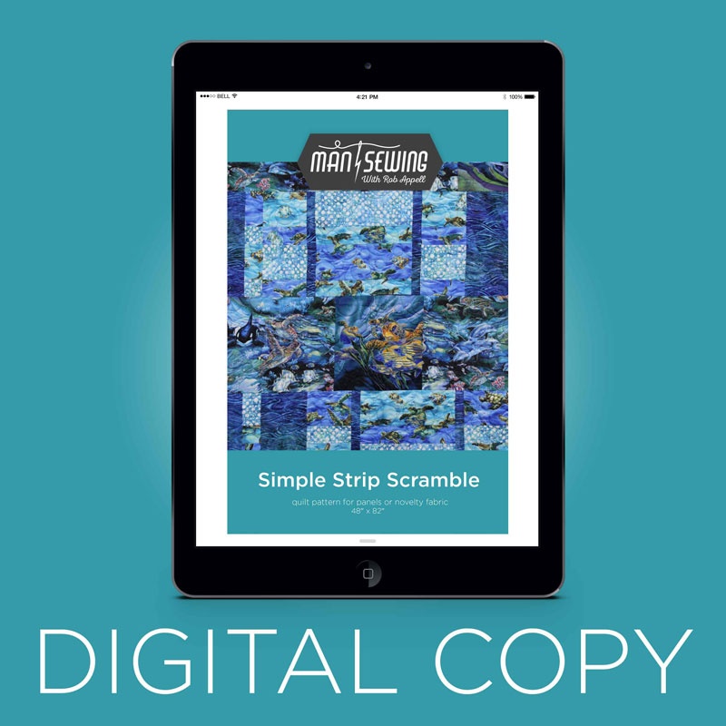 Digital Download - Simple Strip Scramble Quilt Pattern by MSQC