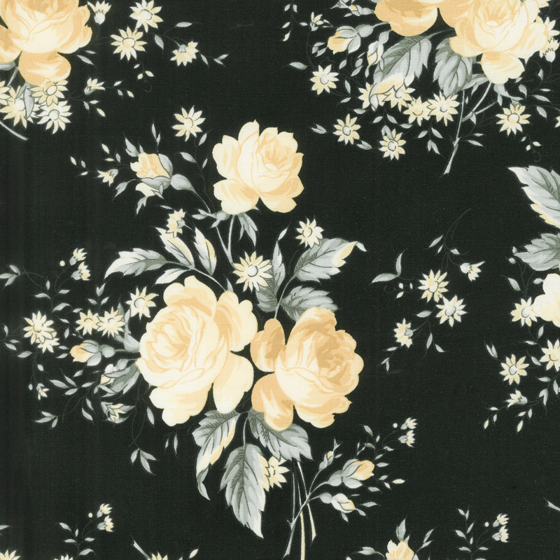 Rosette - Jardin Black Pearl Yardage