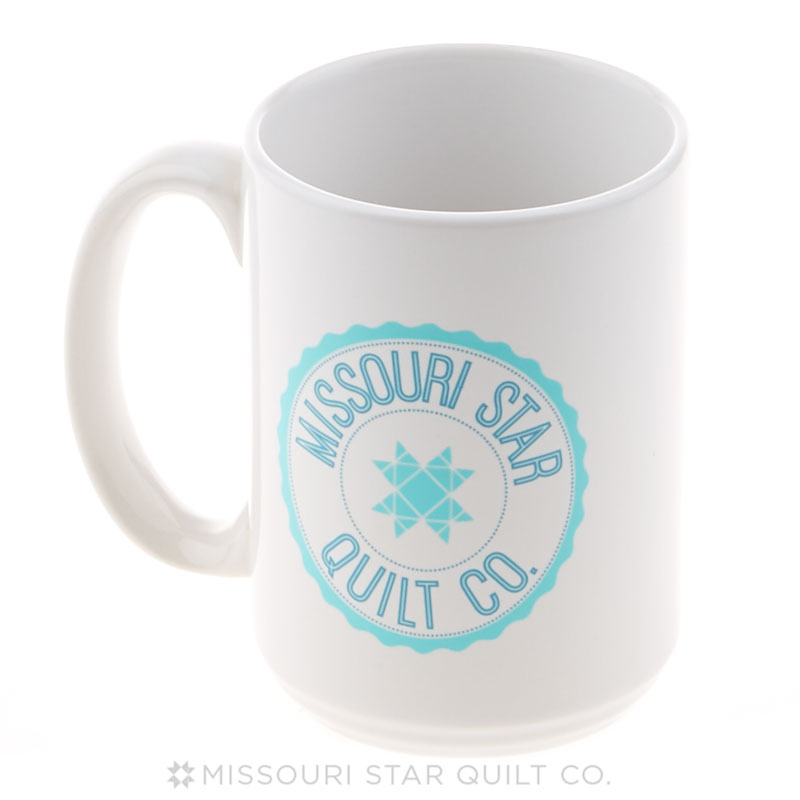 Missouri Star Quilt Company Hot Chocolate / Coffee Mug - Large 15 oz Ceramic