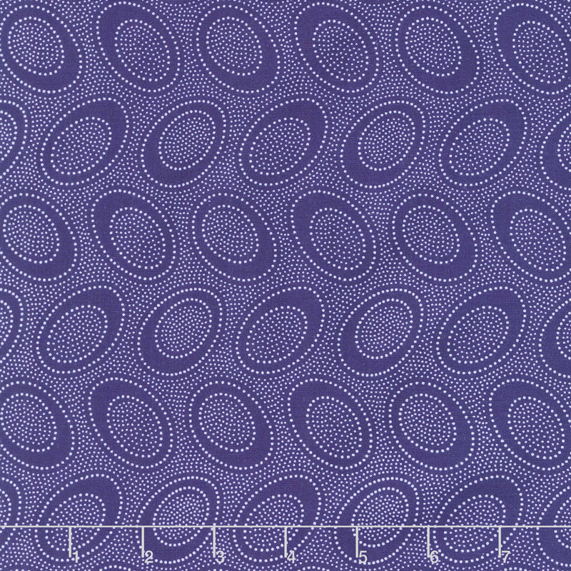 Kaffe Fassett Collective Spring 2018 - Dark Aborignal Dot Indigo Yardage