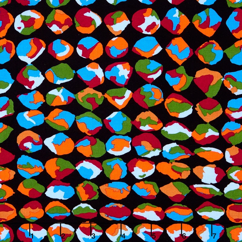 Kaffe Collective Spring 2017 - Shade Baubles Black Yardage