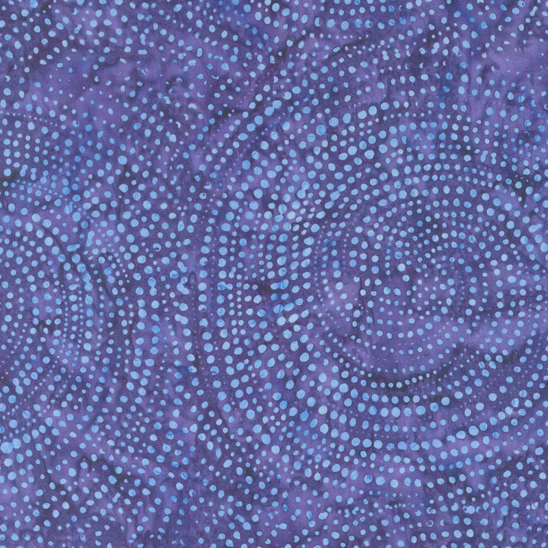 Tonga Batiks - Colorwheel Plume Dotty Spiral Gypsy Yardage