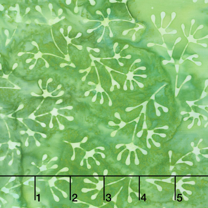 Artisan Batiks - Color Source 8 Spindly Leaves Wasabi Yardage