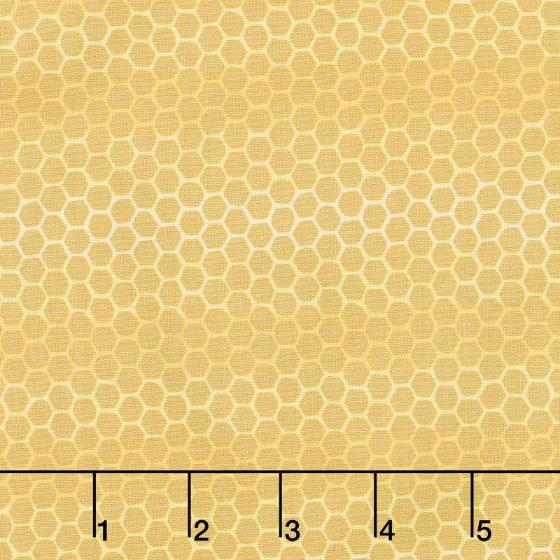 Tell the Bees - Honeycomb Honey Yardage