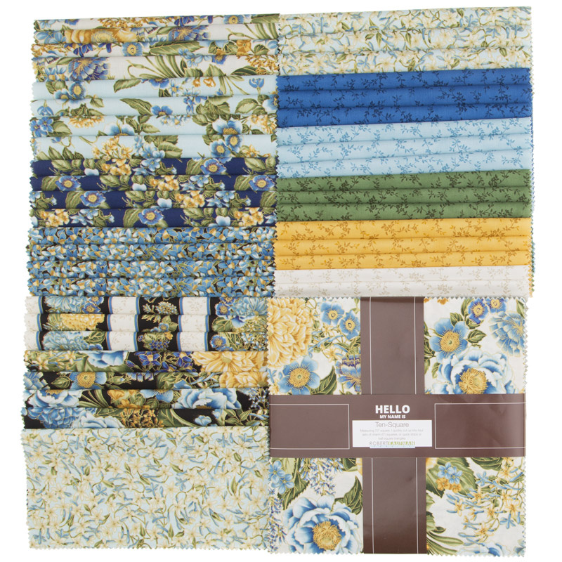 Avery Hill Blue Metallic Ten Squares