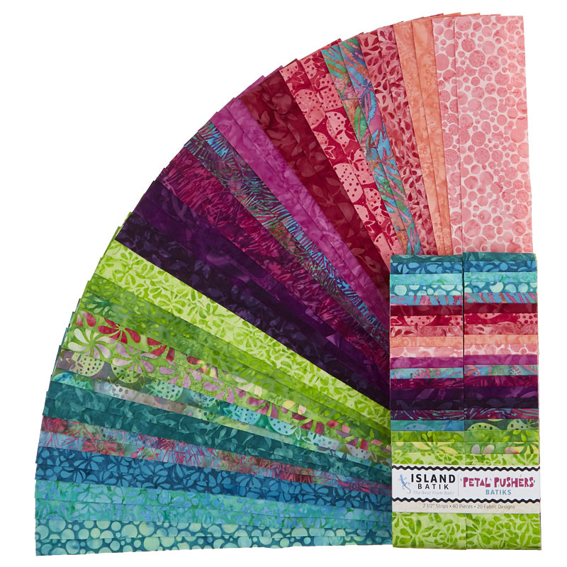 Petal Pushers Batiks Strips
