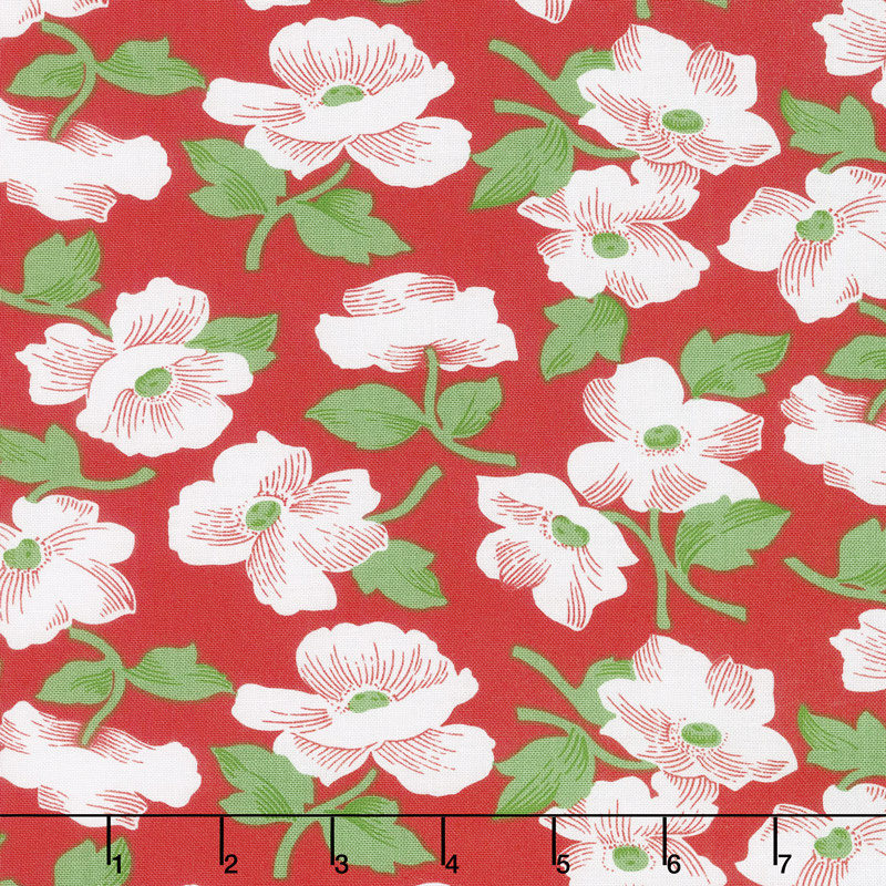 Feed Sacks: Red Rover - Prairie Rose Ruby Yardage