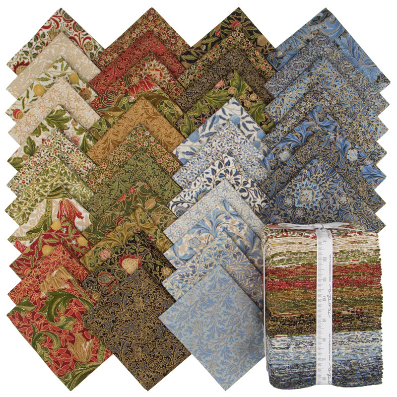 Morris Holiday Metallic Fat Quarter Bundle