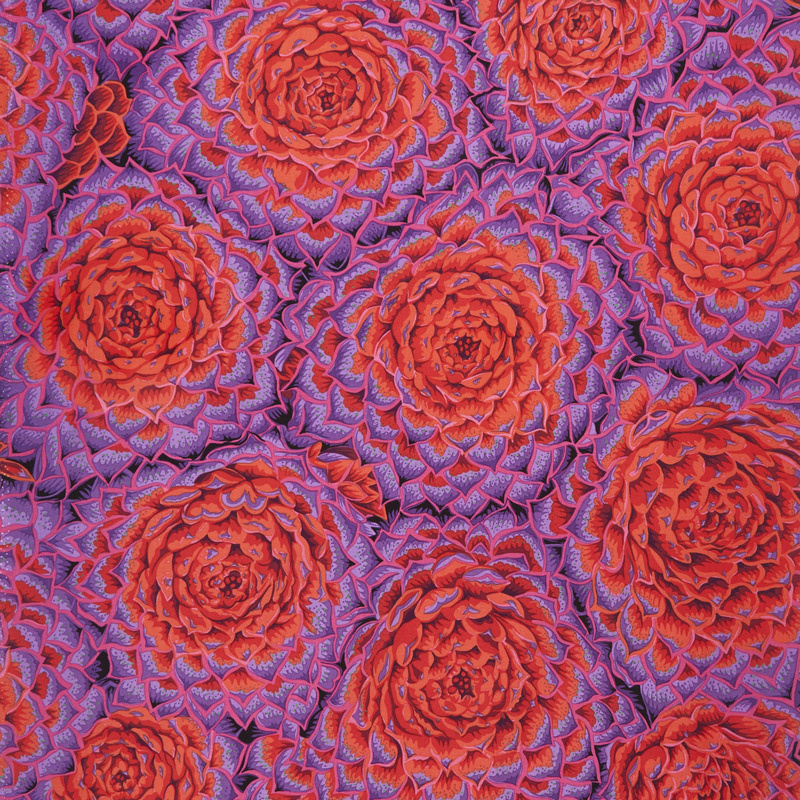 Kaffe Fassett Collective Spring 2018 - Bright Succulent Red Yardage