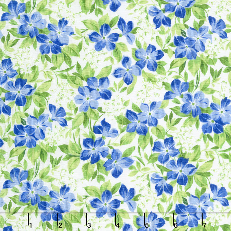 Summer Breeze V - Vinca Ivory Yardage