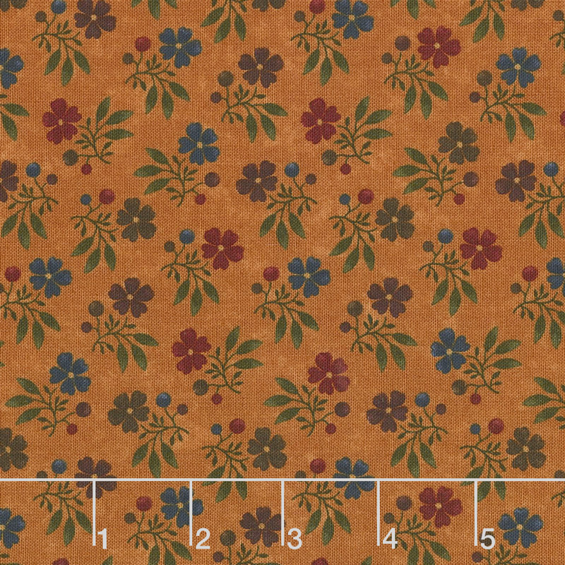 Nature's Glory - Fall Bouquet Orange Yardage
