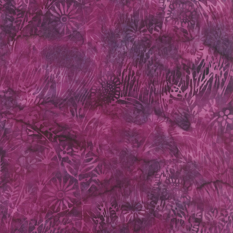 Petal Pushers Batiks - Wildflower Amethyst Yardage