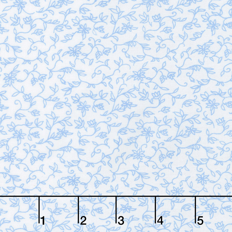 Mayfield - Indigo Colorstory Branches Light Blue Yardage