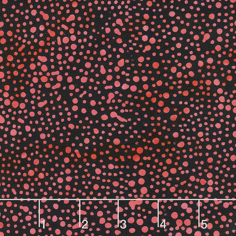 Heart to Heart Batiks - Dots Cherry Yardage